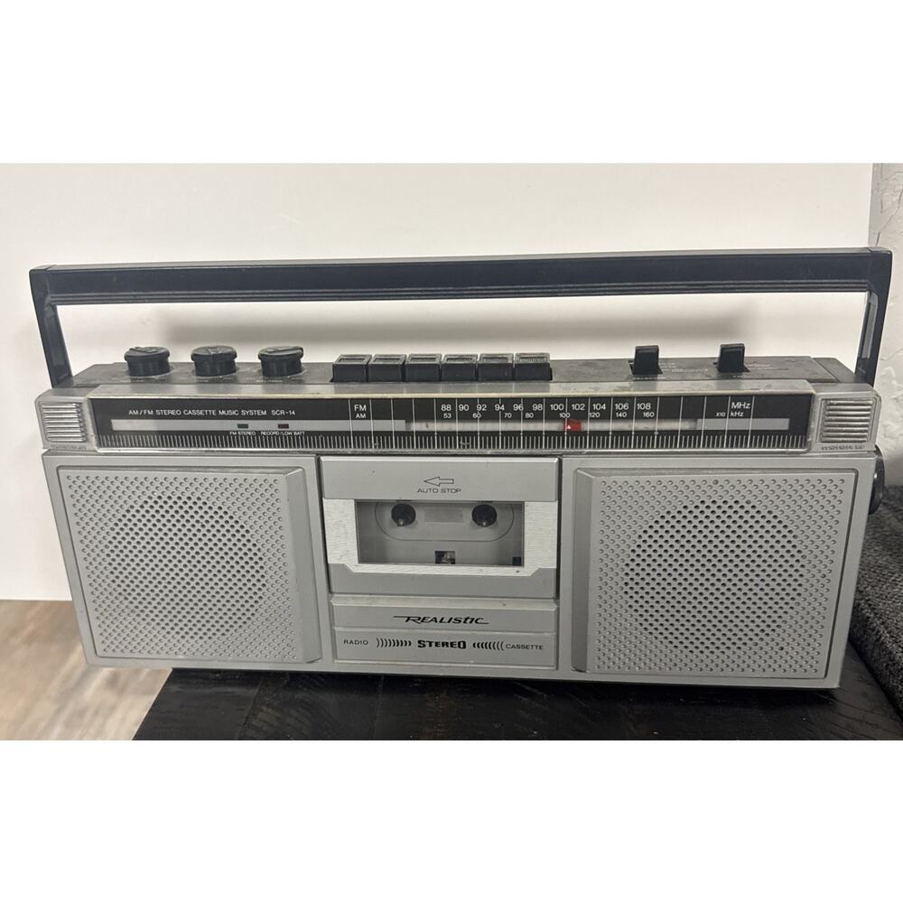 Vintage Boom Box - Realistic Cassette Recorder